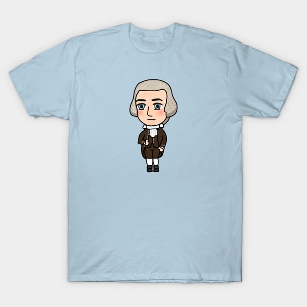 Chibi George Washington (Small Design) T-Shirt by Aeriskate